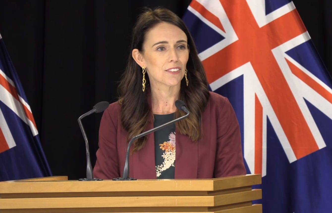 Prime Minister Jacinda Ardern addresses media after a meeting of Cabinet.