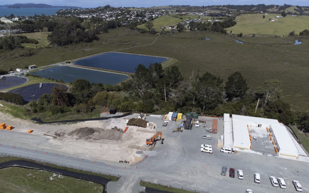 The new Snells Beach Wastewater plant is under construction, and due to be finished in 2024 to treated discharges into the Mahurangi River.