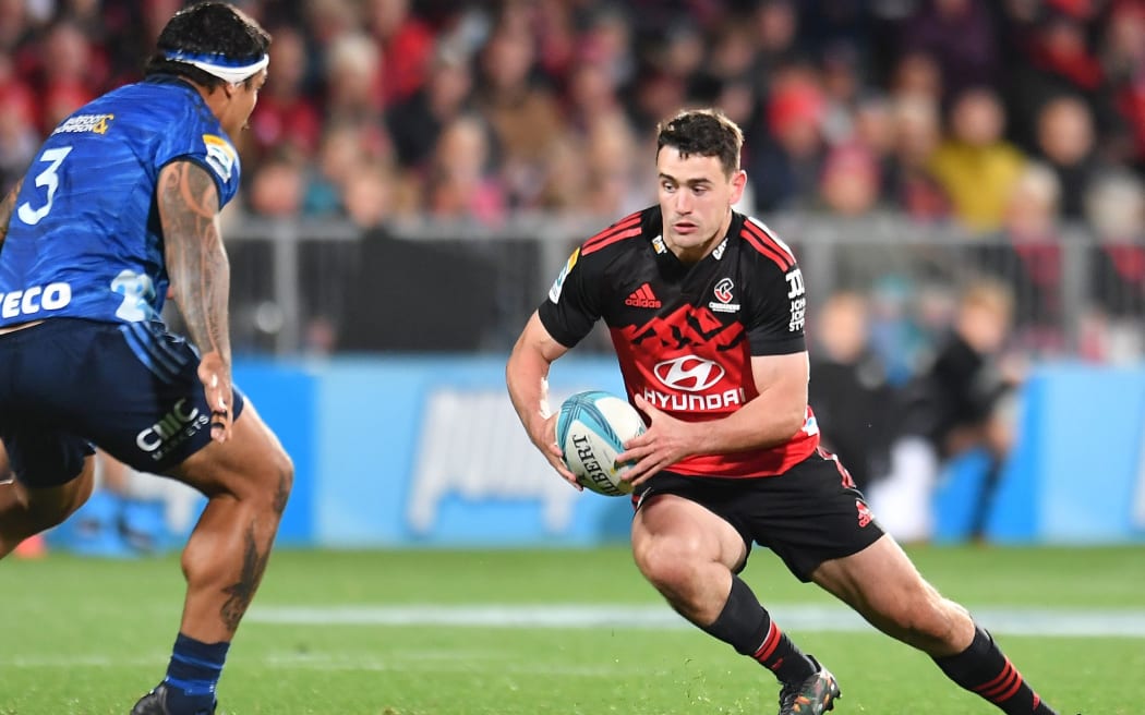 Will Jordan.
Crusaders v Blues. Super Rugby Pacific. Orangetheory Stadium, Christchurch. New Zealand. Saturday 13 May 2023. © Photo : John Davidson / www.photosport.nz