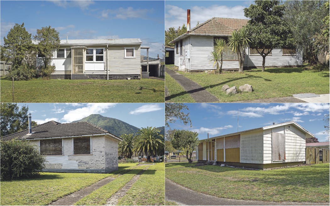 Four of the Kawerau properties currently owned by the Treaty Settlements Landbank are 15 River Road, 55 Newall Street, 2 Atkinson Street and 1 Payne Street.
