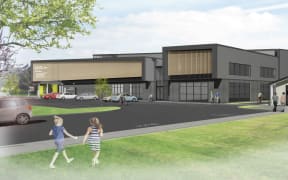 Artist impression of the proposed Hawke's Bay hostel to be built at the regional sports park.