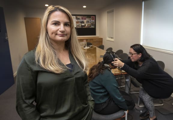 Natasha Gallardo, the NFDHH chief exec (National Foundation for the Deaf and Hard of Hearing) who was diagnosed with hearing loss as a teenager.