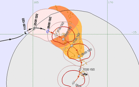 Cyclone Oma tracking map