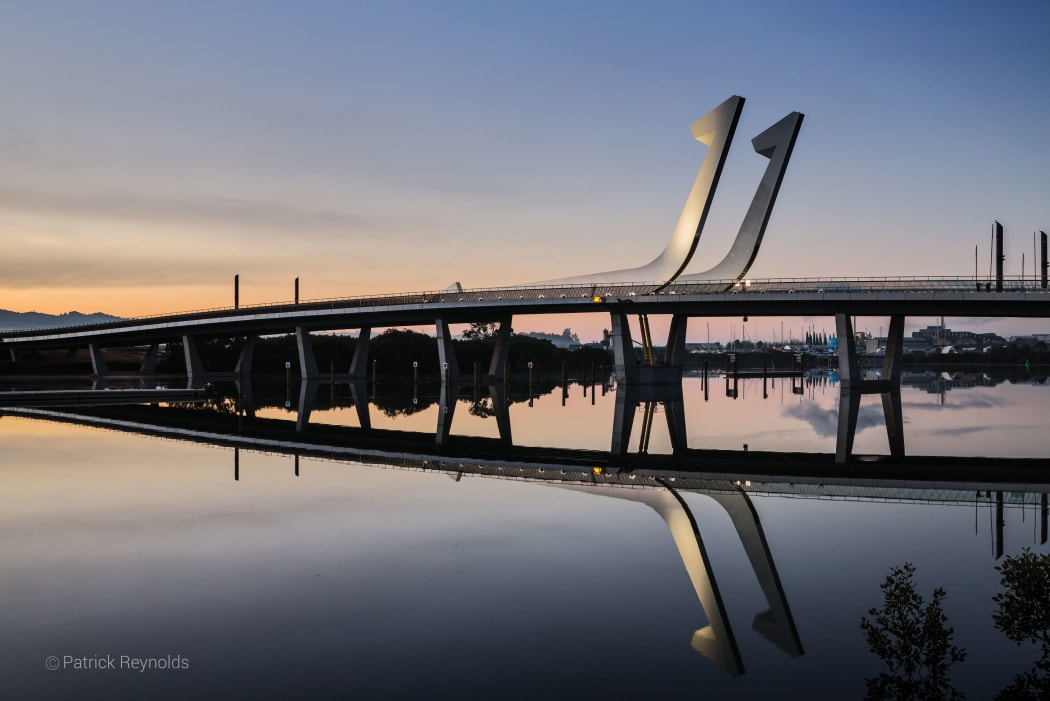 Whangarei's award-winning bascule bridge.