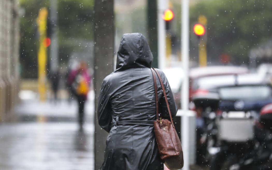 Wet weather in Wellington.