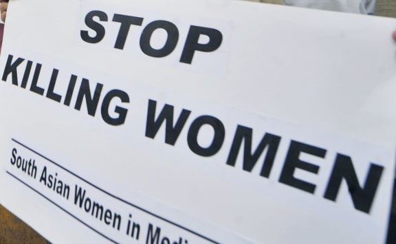 A protest against honour killing in Karachi in 2008.