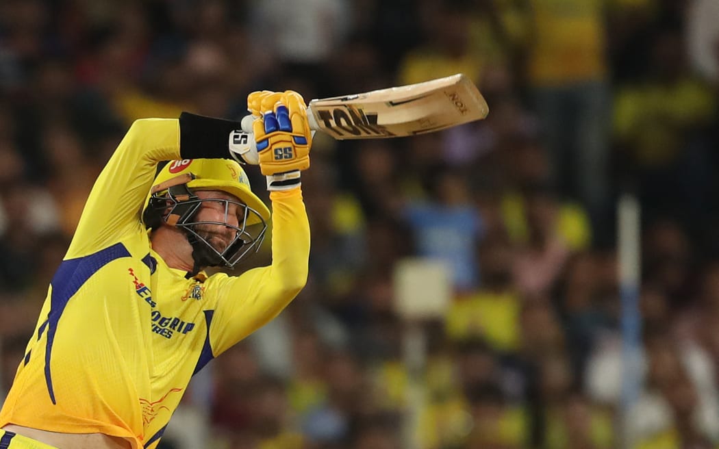 Devon Conway batting for the Chennai Super Kings.