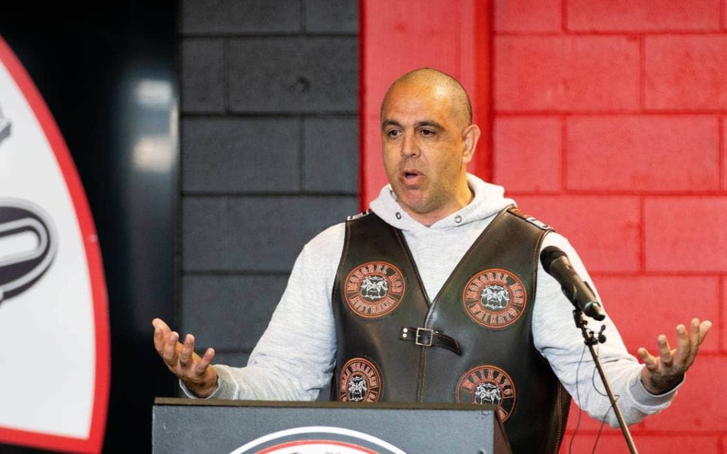 Senior Mongrel Mob Waikato member Mark Griffiths.