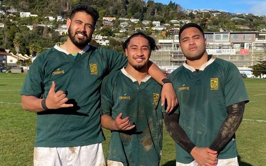 It was a family affair for Cook Islands reps James Kora and his cousins Toko and Tupou Sopoaga.