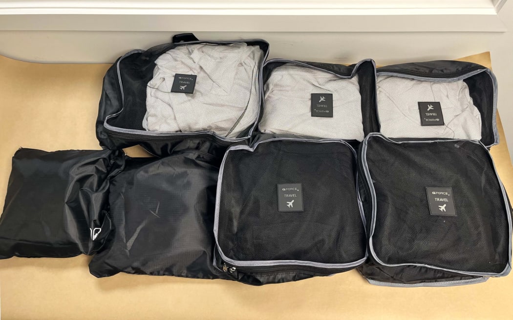 The methamphetamine was concealed within travel cubes.