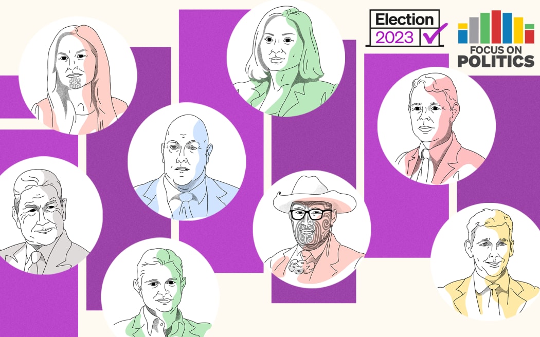 Illustrated political party leaders for Election 2023
