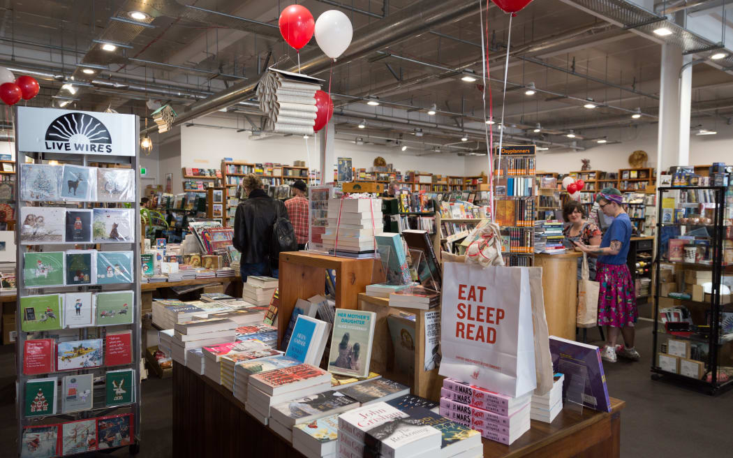 Scorpio Books in Christchurch on Aotearoa New Zealand Bookshop Day.