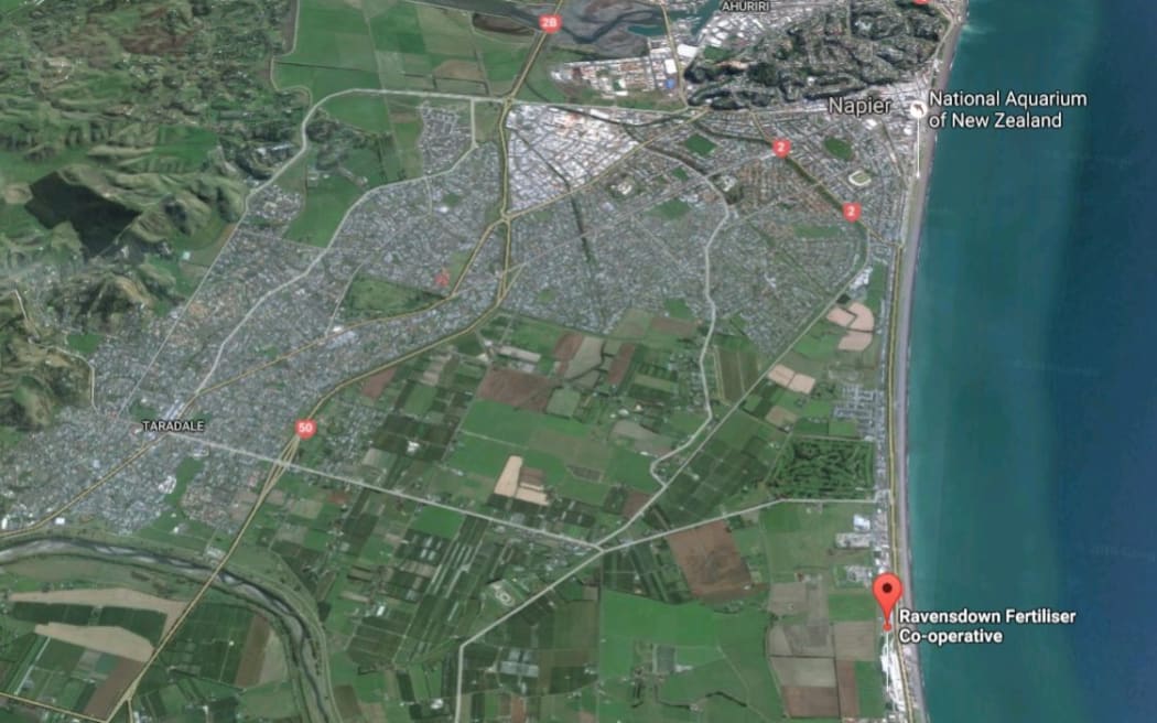 Ravensdown's Waitangi Rd plant, just south of Napier