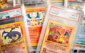 Cards of the pokemon card collection of Jens Ishoey Prehn and his brother Per Ishoy Nielsen are displayed in Niva, eastern Denmark on November 25, 2022. Jens Ishoey Prehn and his brother are included in the Guinness Book of Records for their pokemon collection. They have almost 35000 different pokemon cards. (Photo by Ida Marie Odgaard / Ritzau Scanpix / AFP) / Denmark OUT / DENMARK OUT