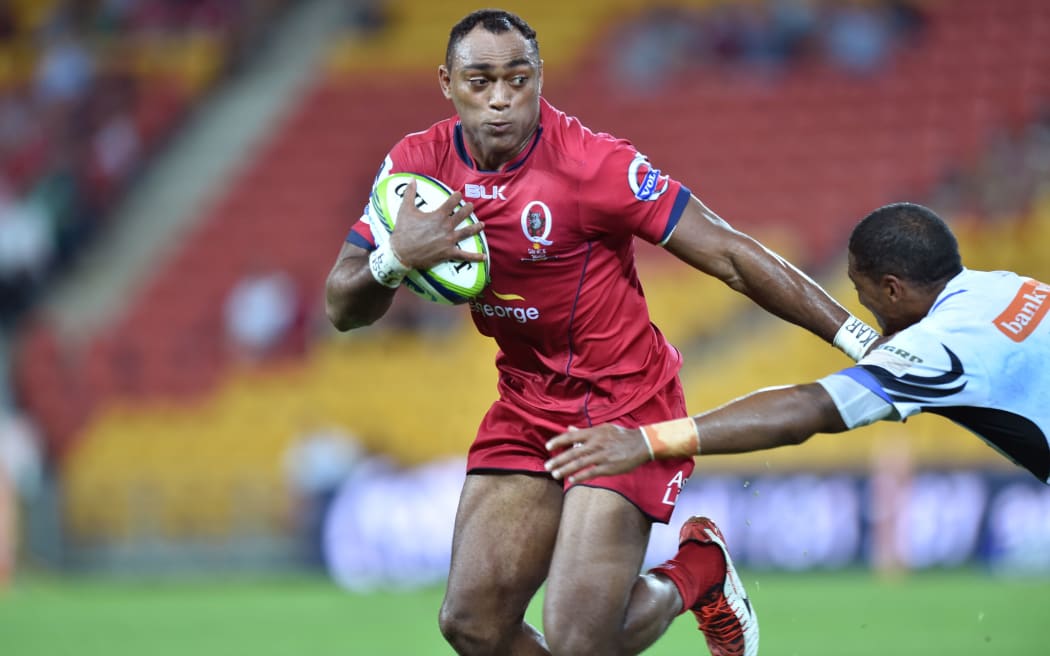 Chris Kuridrani playing for the Queensland Reds in 2015.