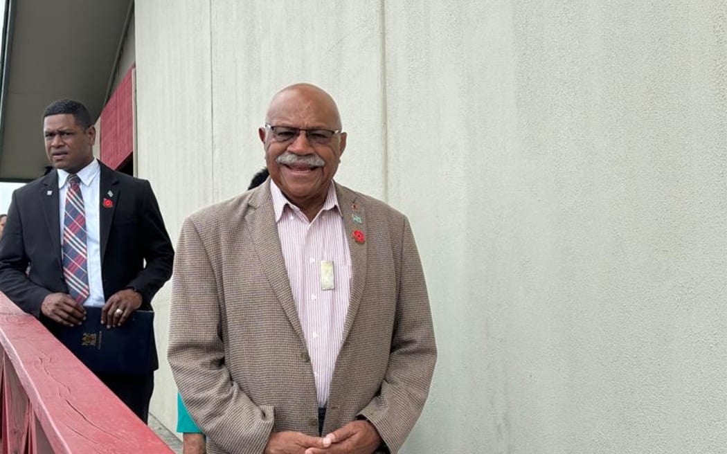 Fiji Prime Minister Sitiveni Rabuka in Rarotonga for the 52nd Pacific Islands Forum Leaders' Summit.