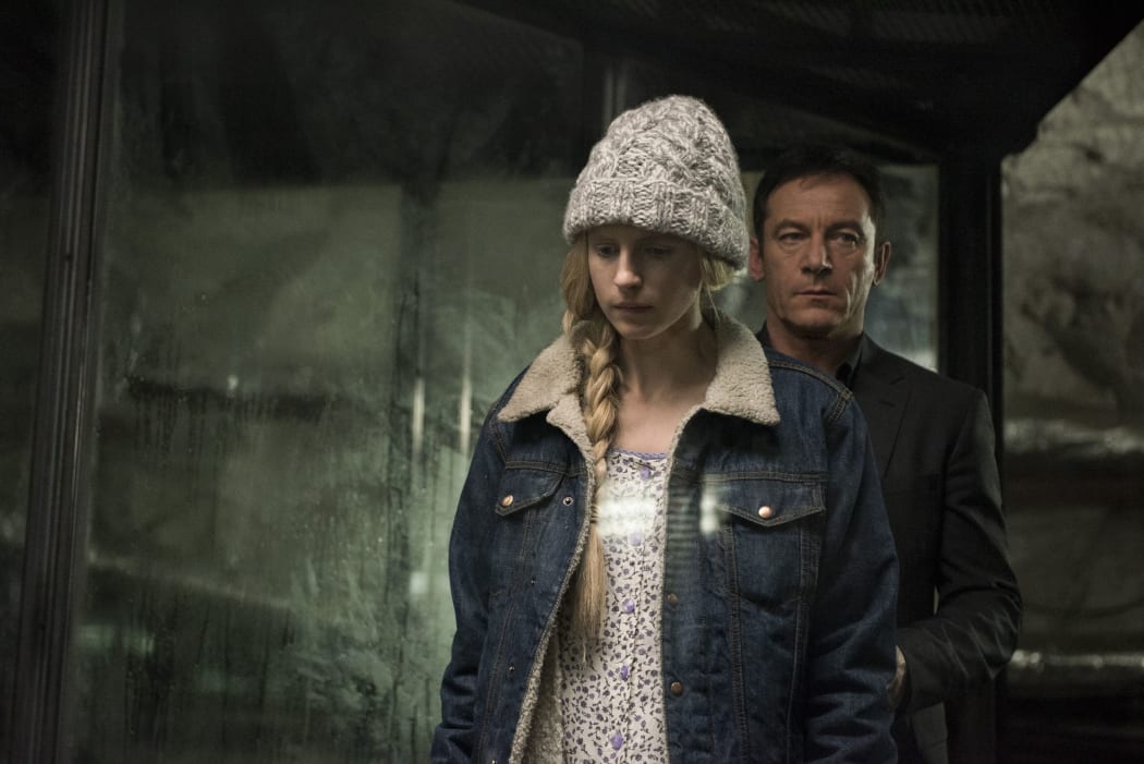 Brit Marling and Jason Isaacs in The OA.