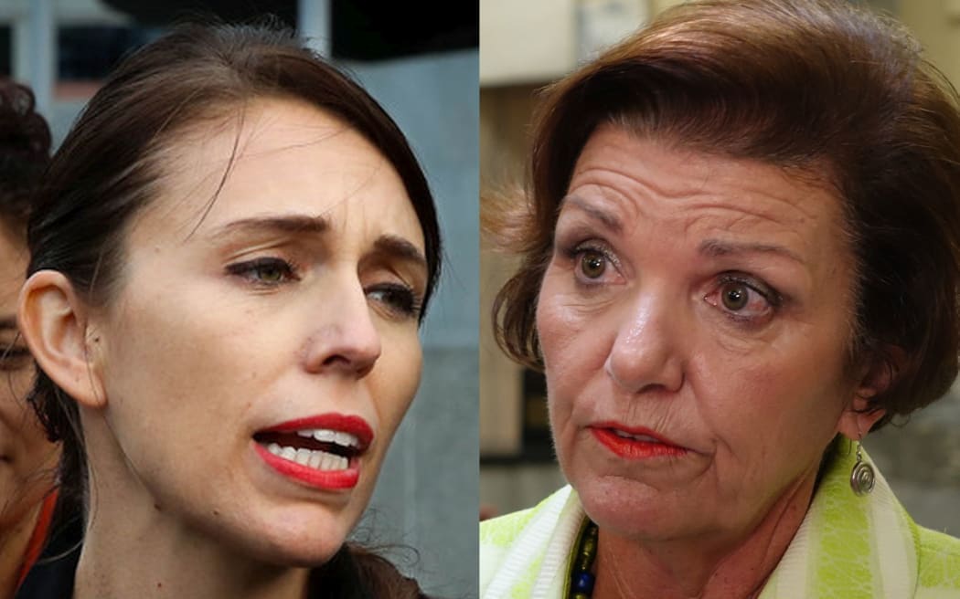 Labour spokesperson for children Jacinda Adern and Minister for Social Development Anne Tolley.