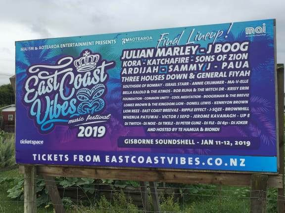 Julian Marley headlined East Coast Vibes in Gisborne last month - with Common Unity on the bill too (in smaller print . . .)