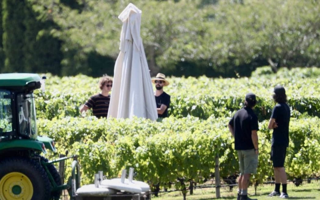 With temperatures soaring, staff were seen putting up umbrellas to give shade from the sun.