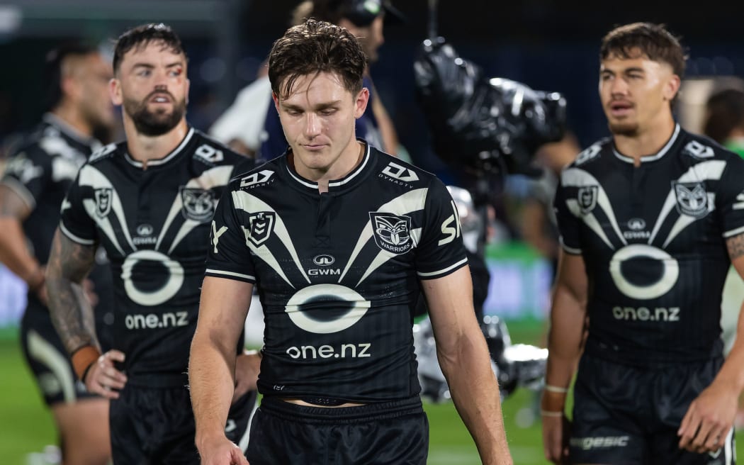 Warriors Luke Metcalf after the Telstra NRL Premiership - NZ Warriors v Canberra Raiders at Go Media Stadium.