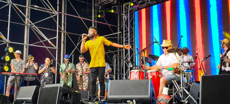 Ijebu Pleasure Club performing at Splore.