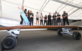 A 12-metre skateboard will tour New Zealand ahead of the Tokyo Olympic Games.
