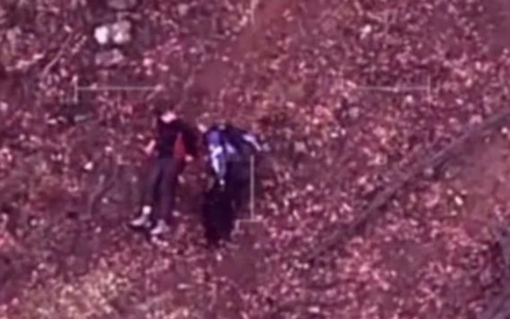 Victoria police released a video showing the moment an officer reached Luke