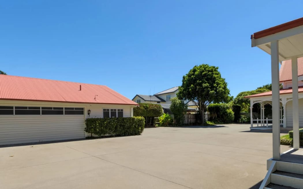 Former funeral home and mortuary, the Woodhill historic homestead, at 167 Grange Road, Otumoetai, Tauranga, has been listed for sale.