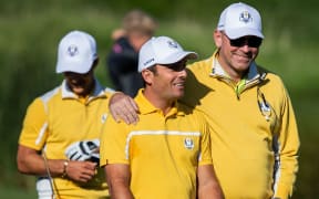 There was plenty of reason to smile for the European team after day one of the 2018 Ryder Cup.