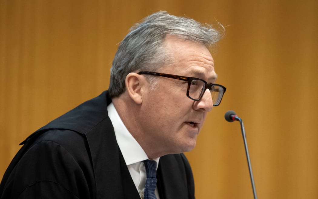 Justice Jonathan Eaton during the retrial of David Charles Benbow at the High Court in Christchurch on 21 August, 2023.