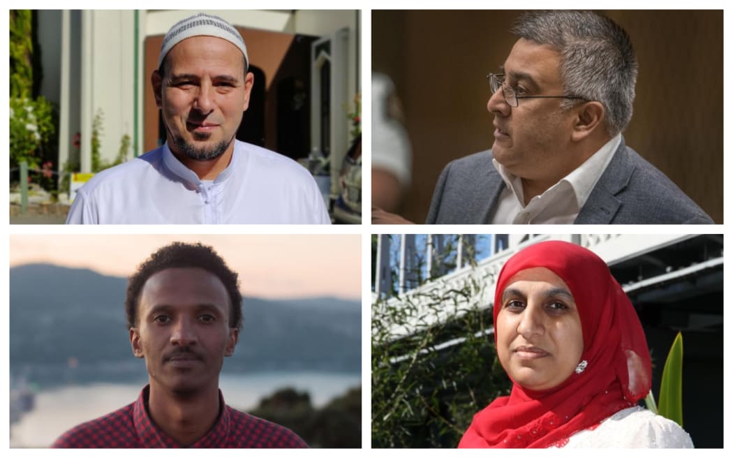 From top left: Gamal Fouda, Feroze Dita, Anjum Rahman  and Guled Mire