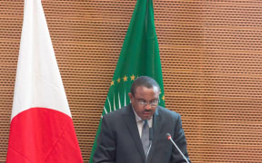 Hailemariam Desalegn delivers a speech on January 14, 2014.