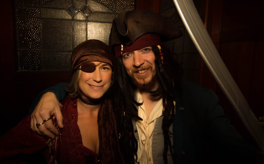 Toby Ricketts and Marianna Young will be married at the world's first legal wedding by the Church of the Flying Spaghetti Monster.