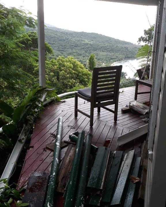 Karen Seaton's house on Koro Island, Fiji,  today.
