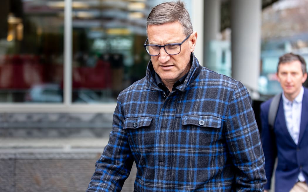 Jevon McSkimming coming out of court