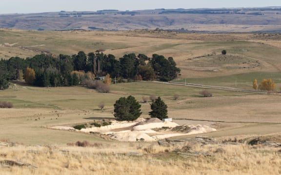 A pit at Foulden Maar, near Middlemarch. A proposal to mine diatomite would see the entire crater destroyed.