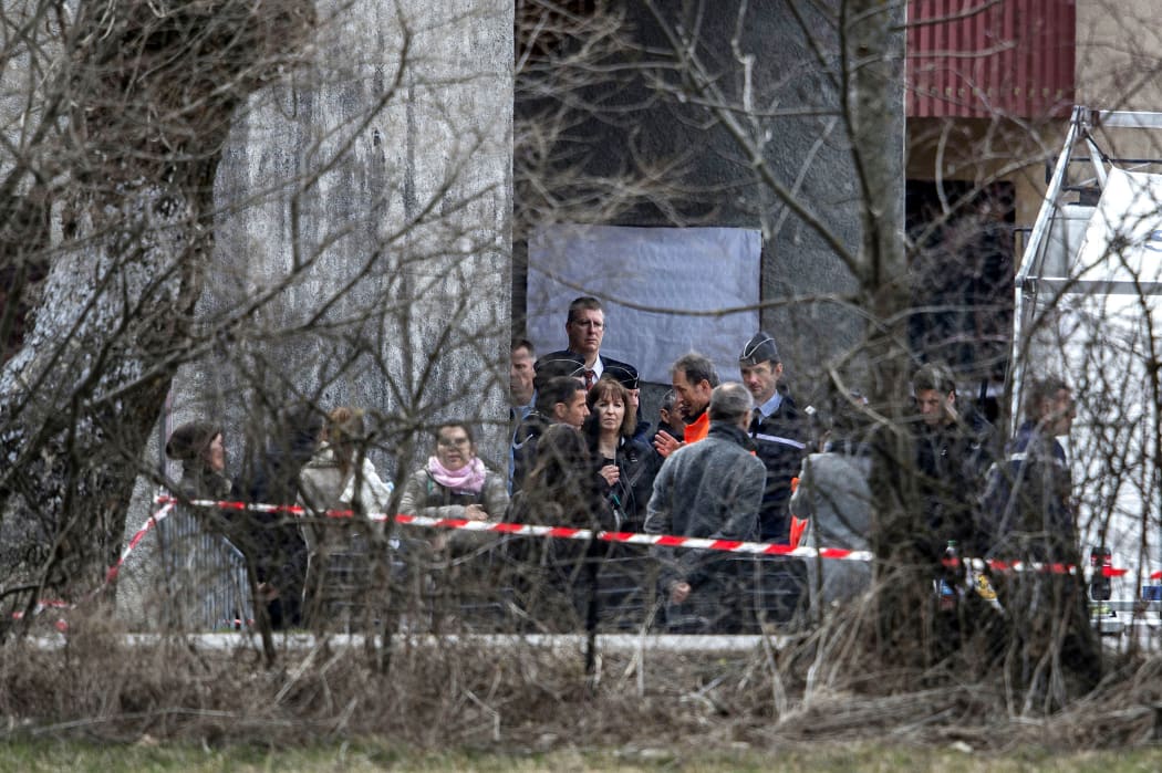 Relatives of the Germanwings Airbus A320 crash victims arrive in Seyne-les-Alpes on 26 March, two days after the Germanwings Airbus A320 smashed into the French Alps, killing all 150 people on board.