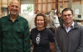Simon, Alison and Chris. And a horse.