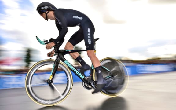 Men's Junior Individual Time Trial - Yorkshire, England - Finn Fisher-Black of New Zealand.