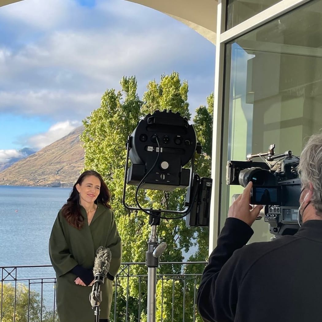 Prime Minister Jacinda Ardern in Queenstown to promote NZ to Australian travellers.