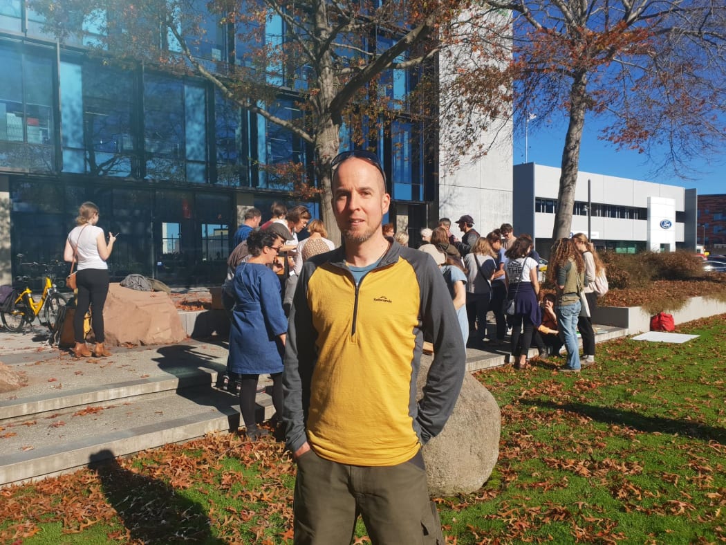 Extinction Rebellion Christchurch spokesperson Anthony Field.