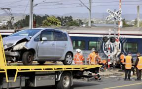 Train v car  in Auckland