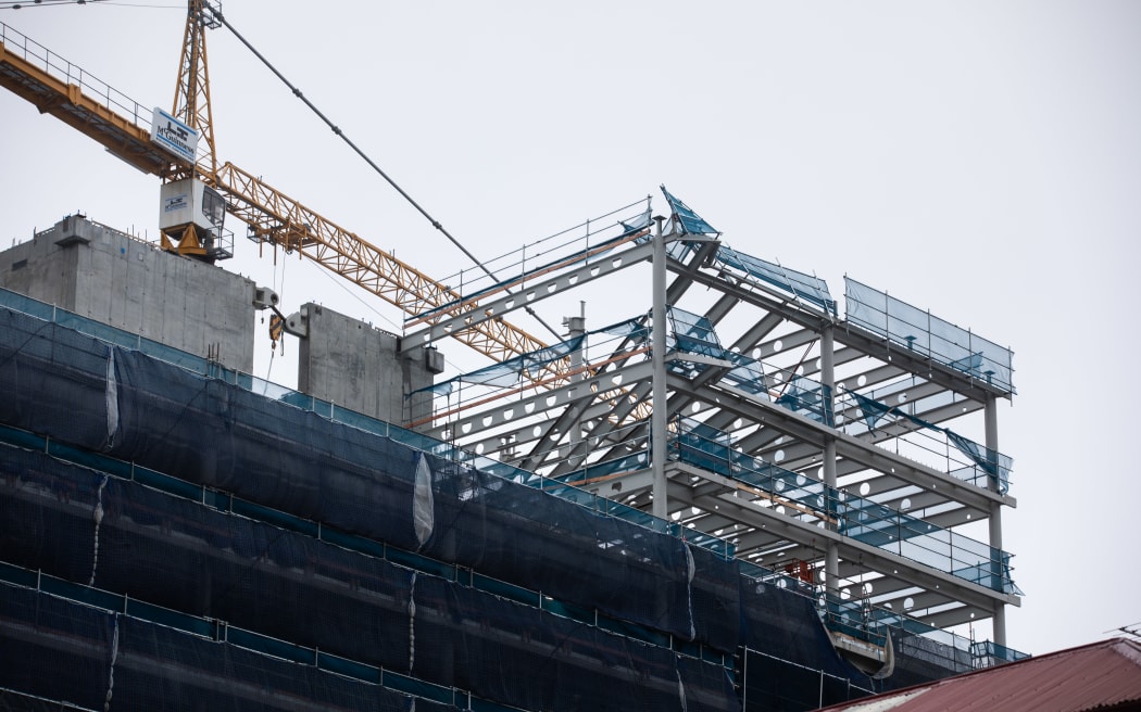 Damage to a construction site in Wellington