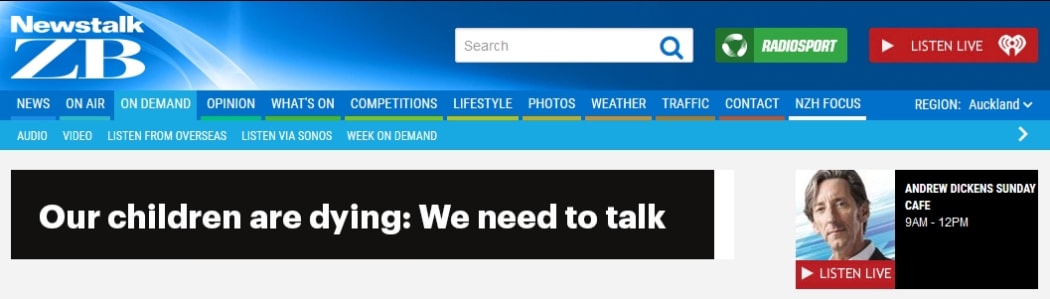 The campaign was supported by NZME's other media outlets including its radio stations.