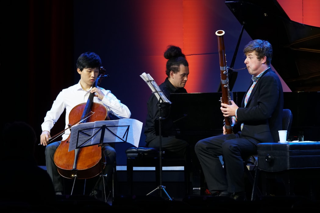 Bassoon player Eli Holmes at the Wakatipu Music Festival.