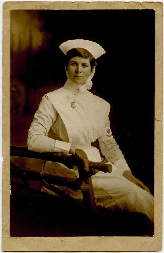Lottie Le Gallais, pictured in 1913. Photographer unknown.
