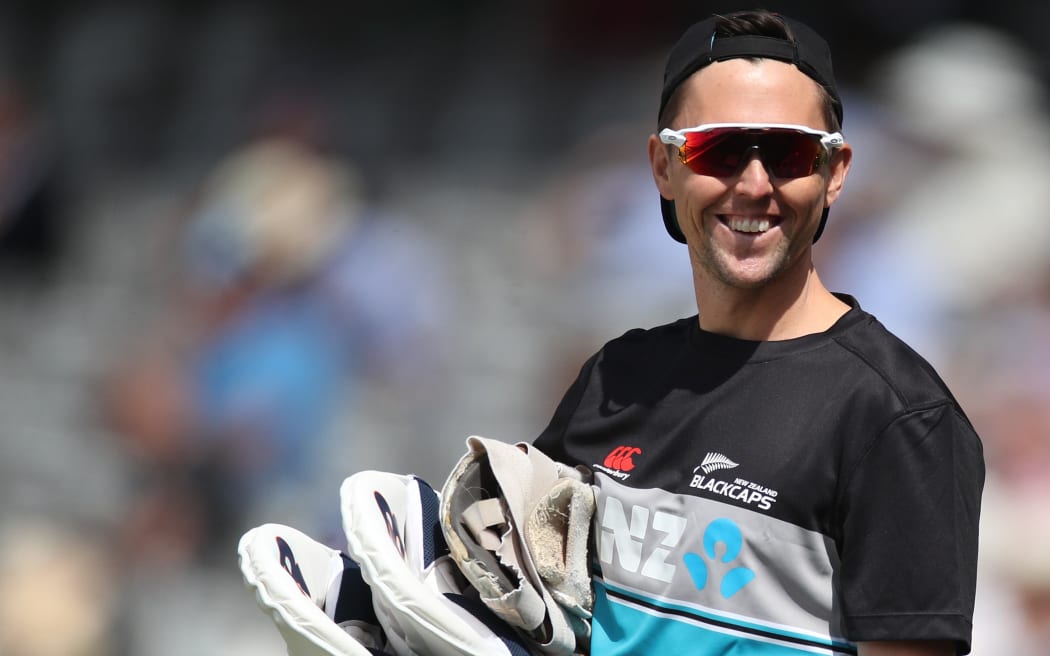 Trent Boult goes for a net
New Zealand BlackCaps v England, Day 4 of the 1st Test at Lord's, London, England on Saturday 5th June 2021.