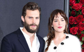 Fifty Shades Of Grey stars Jamie Dornan (L) and Dakota Johnson