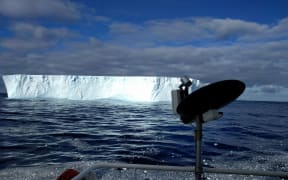 Likely super cloud spotted over iceberg in the Southern Ocean